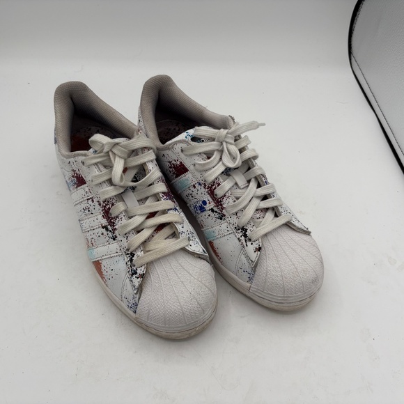 Adidas Superstar J Sprayed ID9807 White/Multicolor Size 7 Kids - Picture 11 of 11